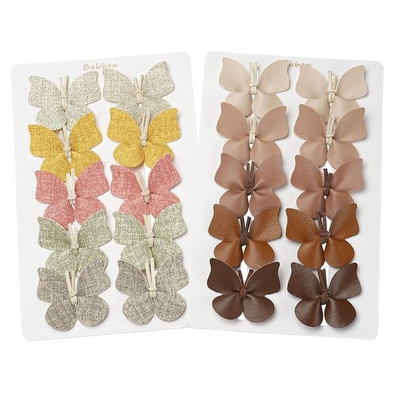 Butterfly Hair Clips Leather Bow Alligator Hair Accessories for Girls Women main image 7
